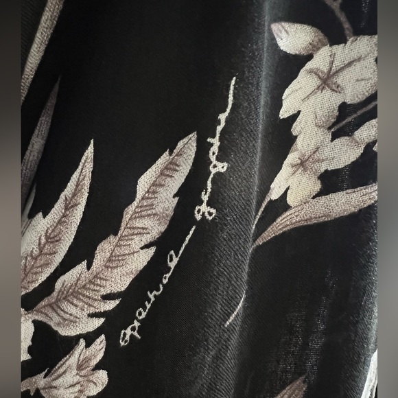 Spiritual Gangster Bold Boho Floral Print Black White Kimono Robe open Cardigan - Picture 5 of 11
